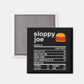 Funny Thanksgiving Food Apparel, Sloppy Joe Nutrit マグネット (正面/裏面)