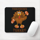 Funny Thanksgiving Football Touchdown Turkey  マウスパッド (マウス)