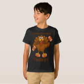 Funny Thanksgiving Football Touchdown Turkey Tシャツ (正面フル)