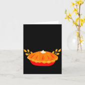 Funny Thanksgiving Go Ahead Bake My Day Men Women  カード (黄色い花)