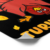 Funny Thanksgiving Guess What Turkey Butt Men Wome ポスター (角)