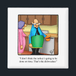 Funny Thanksgiving Humor Magnet マグネット<br><div class="desc">Wonderfully funny and slightly sarcastic cartoon characters in hilarious situations that’s sure to bring a smile to anyone’s face. Great fun for the wonderfully funny, slightly sarcastic character you know! Enjoy spreading the laughter with this hilarious Thanksgiving humor magnet or dinner favor by artist Bill Abbott. "Spectickles" the internationally syndicated...</div>