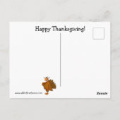 Funny Thanksgiving Humor Postcard ポストカード (裏面)