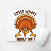 Funny Thanksgiving Kids Joke Meme Guess What Turke マウスパッド (マウス)