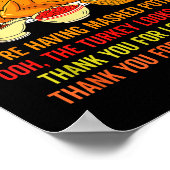 Funny Thanksgiving P The Cranberry Sauce Mashed Ta ポスター (角)