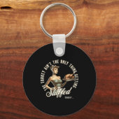 Funny Thanksgiving Retro N Up Inappropriate Stuffe キーホルダー (正面)