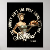 Funny Thanksgiving Retro N Up Inappropriate Stuffe ポスター (正面)