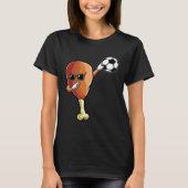 Funny Thanksgiving Soccer Team Player Coach Turkey Tシャツ (正面)