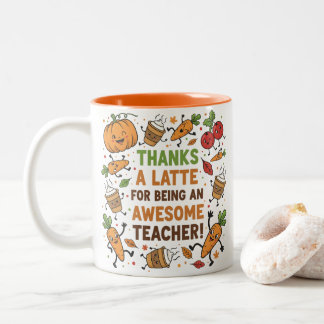 Funny Thanksgiving Teacher Appreciation Mug ツートーンマグカップ