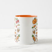 Funny Thanksgiving Teacher Appreciation Mug ツートーンマグカップ (中央)