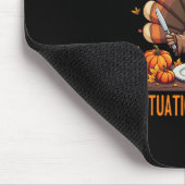 Funny Thanksgiving Teacher Turkey Lets Eat Kids Pu マウスパッド (コーナー)