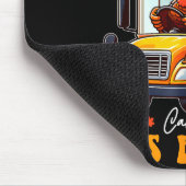 Funny Thanksgiving Turkey Bus Driver School Gift マウスパッド (コーナー)