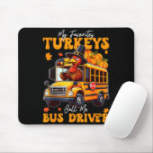 Funny Thanksgiving Turkey Bus Driver School Gift マウスパッド (マウス)
