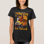 Funny Thanksgiving Turkey Bus Driver School Gift  Tシャツ (正面)