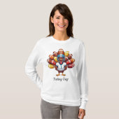 Funny Thanksgiving Turkey Day Football  Tシャツ (正面フル)
