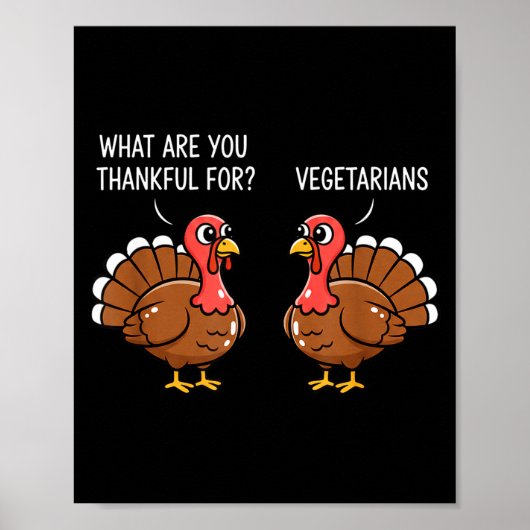 Funny Thanksgiving Turkey Design - What Are You Th ポスター (正面)