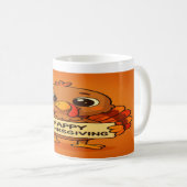 Funny Thanksgiving Turkey Mug コーヒーマグカップ (正面右)