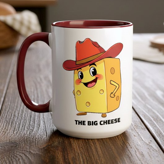 Funny The Big Cheese 10-Gallon Cowboy Hat Boss マグカップ