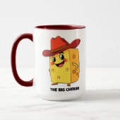Funny The Big Cheese 10-Gallon Cowboy Hat Boss マグカップ (左)