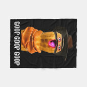 Funny The Burnt Peanut Goop Bungulator  フリースブランケット (正面(横))