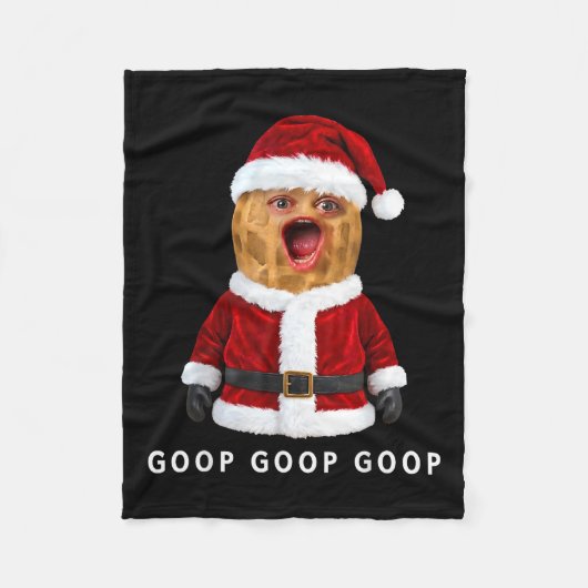 Funny The Burnt Peanut Goop Bungulator Christmas  フリースブランケット (正面)