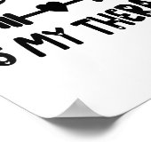 Funny The Gym Is My Therapy Motivational Fitness L ポスター (角)