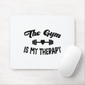 Funny The Gym Is My Therapy Motivational Fitness L マウスパッド (マウス)