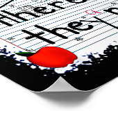 Funny Their There They Are Book English Grammar Te ポスター (角)