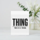 Funny Thing | This Is A Thing | Sarcastic ポストカード (スタンド正面)