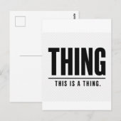 Funny Thing | This Is A Thing | Sarcastic ポストカード (正面/裏面)