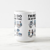 Funny Things I Do In My Spare Time for bikers  コーヒーマグカップ (中央)