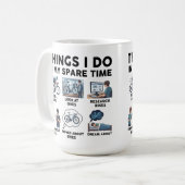 Funny Things I Do In My Spare Time for bikers  コーヒーマグカップ (正面左)