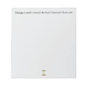 Funny Things I Said I Would Do ノートパッド (正面)