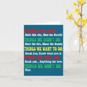 Funny Things We Did Built This City Shot The Sheri カード (黄色い花)