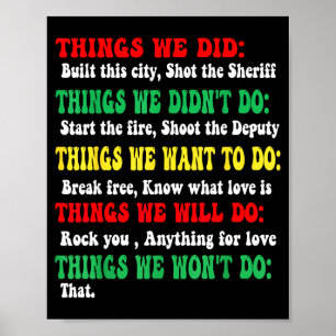 Funny Things We Did Built This City Shot The Sheri ポスター