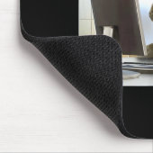 Funny Thinking Monkey Meme Office Curious Ape Brai マウスパッド (コーナー)