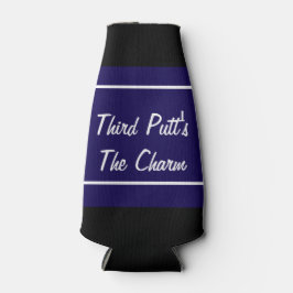 Funny third putt's the charm golf gift ボトルクーラー