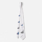 Funny Thirsty Soccer Ball Needing Cold Water Drink ネクタイ (裏面)