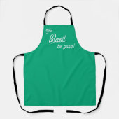 Funny This Basil Be Good Spice Pun エプロン (正面)