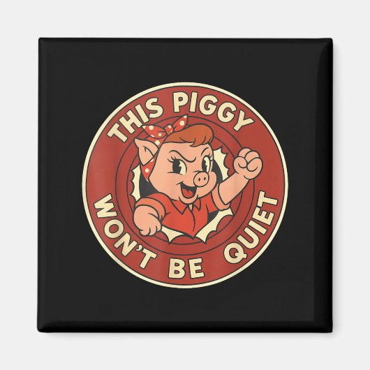 Funny This Ggy Won't Be Quiet  マグネット (正面)