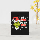 Funny This Is As Merry As It Gets Christmas, Sarca カード (黄色い花)