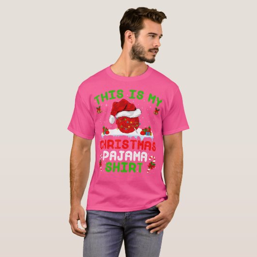 Funny This Is My Christmas 	 Knitting Christmas Tシャツ (正面フル)
