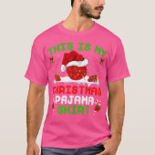 Funny This Is My Christmas 	 Knitting Christmas Tシャツ (正面)