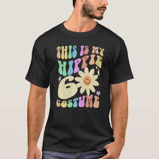 Funny THIS IS MY HIPPIE SIXTIES Costume Groovy Old Tシャツ (正面)