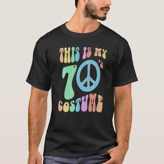 Funny THIS IS MY SEVENTIES COSTUME Groovy 70's Spo Tシャツ (正面)