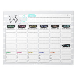 Funny This Week” Weekly Planner with Witty Sayings ノートパッド