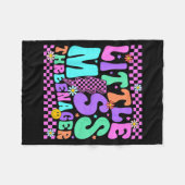 Funny Threenager Happy 3rd Bday Party 3 Years Old  フリースブランケット (正面(横))