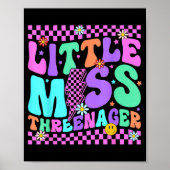 Funny Threenager Happy 3rd Bday Party 3 Years Old ポスター (正面)