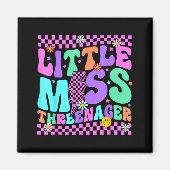 Funny Threenager Happy 3rd Bday Party 3 Years Old マグネット (正面)