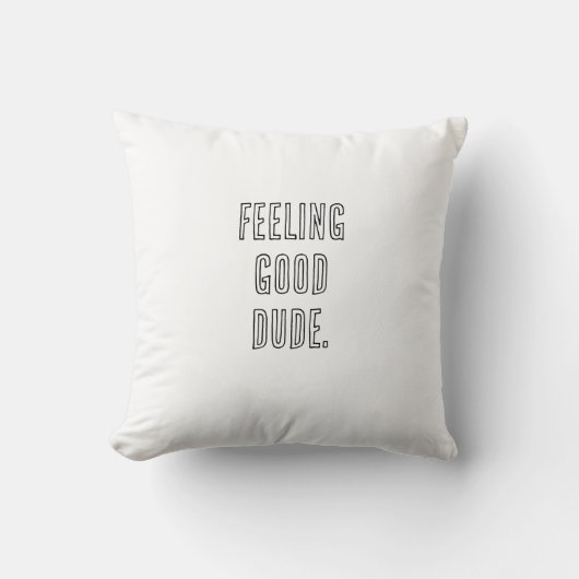  Funny Throw Pillow – Chill Vibes & Cozy Style クッション (正面)